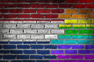 Image showing Dark brick wall - LGBT rights - Netherlands