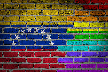 Image showing Dark brick wall - LGBT rights - Venezuela