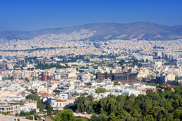 Image showing City panorama of Athens