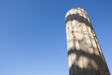 Image showing Column of Temple of Athena Nike in Acropolis