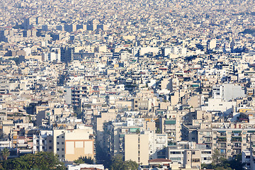 Image showing Panoramic view of Athens Greece