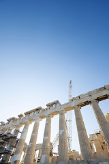 Image showing Reconstruction work on Parthenon