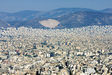 Image showing Panoramic view of Athens