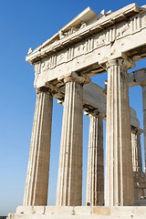 Image showing Columns of Parthenon in Athenian Acropolis