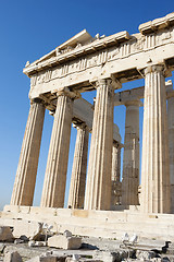 Image showing Columns of Parthenon in Acropolis of Athens