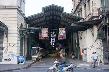 Image showing Empty market place in Athens