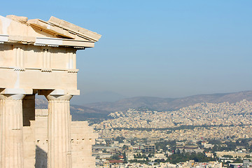 Image showing Temple of Athena Nike in Greece close up