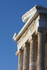 Image showing Close up of Temple of Athena Nike 