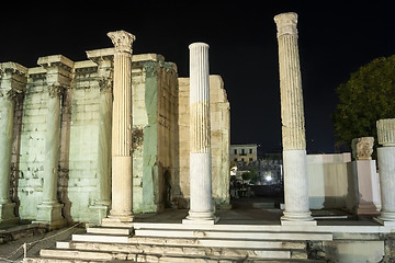 Image showing Columns of Hadrian Library 