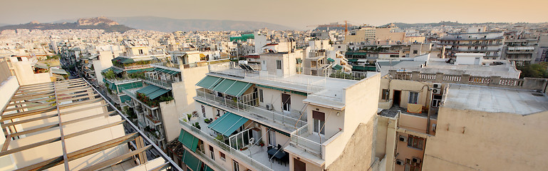 Image showing Panorama of Athens city