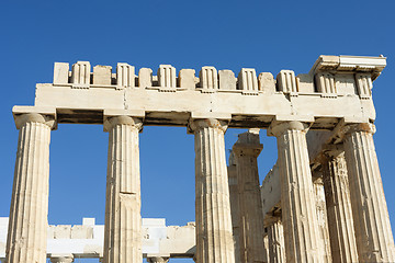 Image showing Columns of Parthenon temple in Greece