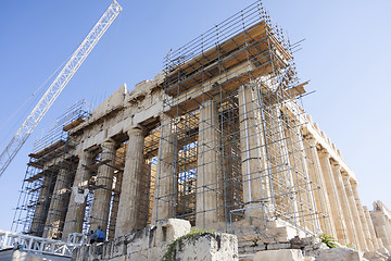 Image showing Reconstruction of Parthenon temple in Athens