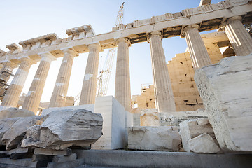 Image showing Reconstruction of Parthenon in Athenian Acropolis