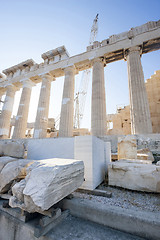 Image showing Reconstruction of Parthenon in Acropolis