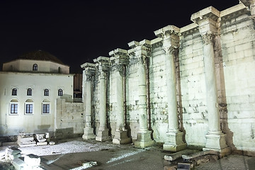 Image showing Hadrian Library and Tzisdarakis Mosque 