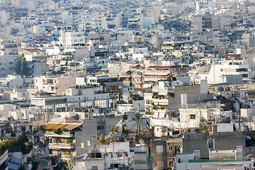 Image showing View of houses in Athens