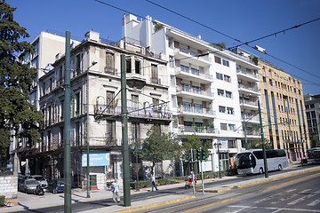 Image showing Street in city of Athens