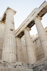 Image showing Columns in Temple of Athena Nike 