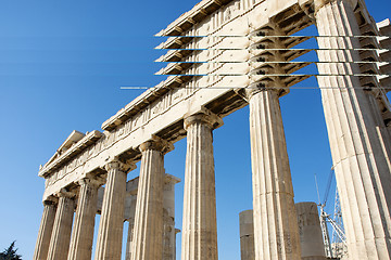 Image showing Columns in Parthenon temple 