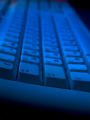 Image showing Keyboard in Blue