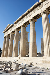 Image showing Columns of Parthenon temple 