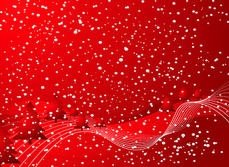 Image showing christmas tree abstract