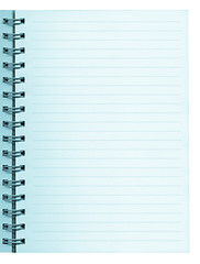 Image showing Blank notebook page