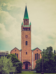 Image showing Retro look Matthaus Kirche in Berlin