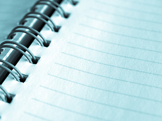 Image showing Blank notebook page