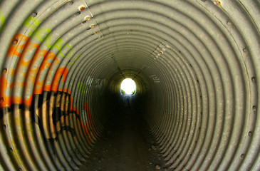 Image showing Bike tunnel