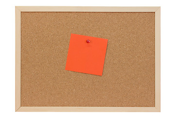Image showing Orange note