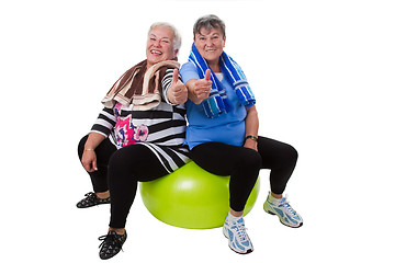 Image showing Fitness for senior women