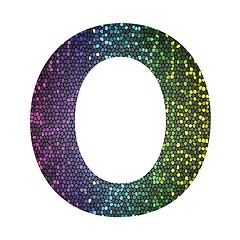 Image showing letter O of different colors