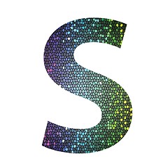 Image showing letter S of different colors