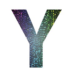 Image showing letter Y of different colors