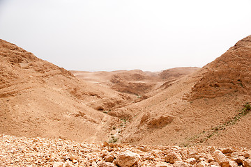 Image showing Travel in stone desert hiking activity adventure