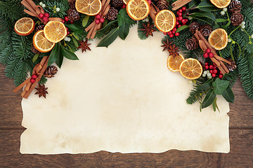 Image showing Festive Fruit Border