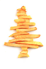 Image showing christmas tree from the potatoes chips 