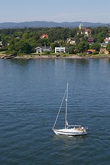 Image showing Bygdøy in the Oslofjord.