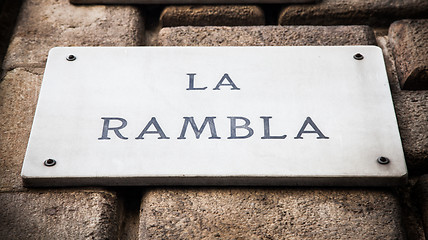 Image showing La Rambla