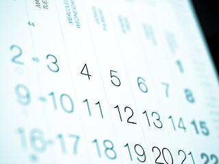 Image showing Calendar