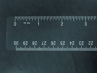 Image showing Imperial and metric ruler