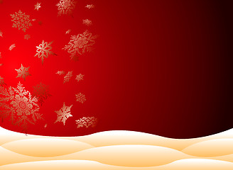 Image showing snowy christmas