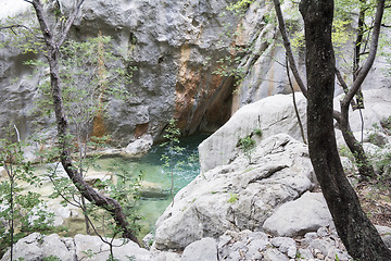 Image showing Mountain Stream in the stone 