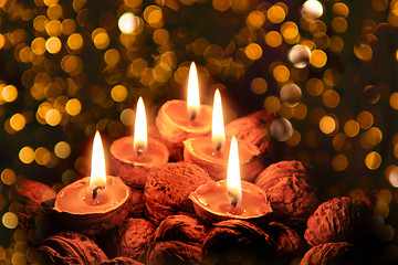 Image showing christmas candles