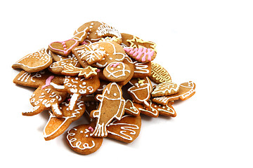 Image showing homemade christmas gingerbread (czech republic)