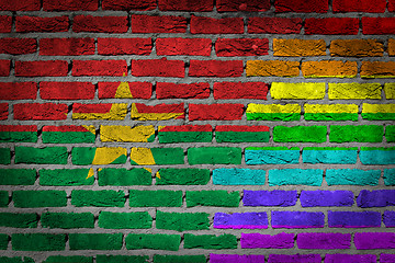 Image showing Dark brick wall - LGBT rights - Burkina Faso