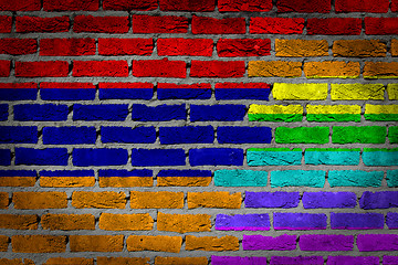 Image showing Dark brick wall - LGBT rights - Armenia