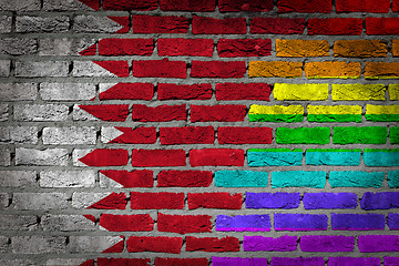 Image showing Dark brick wall - LGBT rights - Bahrain