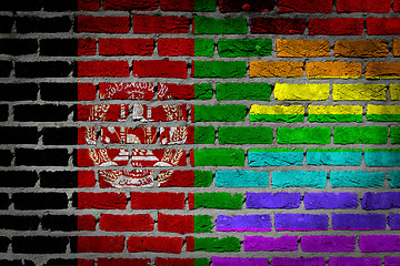 Image showing Dark brick wall - LGBT rights - Afghanistan